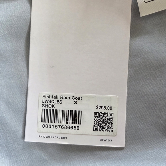 Lululemon Waterproof Fishtail Rain Coat Size Small NWT $298 Sheer Oak - Picture 10 of 16